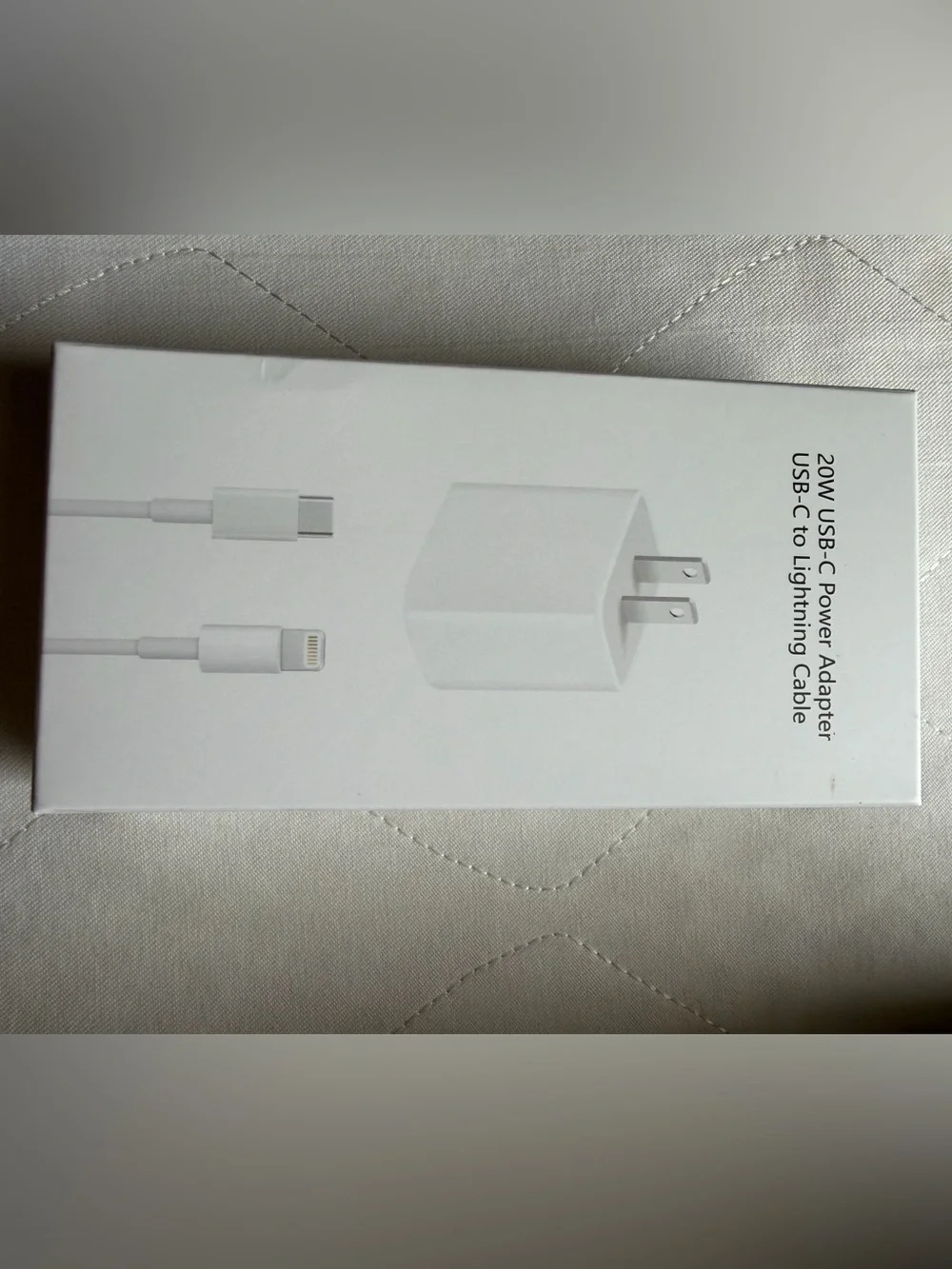Apple 20W USB-C Power Adapter with USB-C to Lightning Cable - White